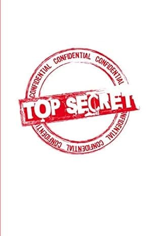 Portada de Top Secret: Registra y guarda tus contraseñas con índice alfabético - Ideal para mantener a salvo y no olvidar tus contraseñas - Formato 6x9" ( 15,2 x 22,9 cm) (Libreta de Contraseñas)