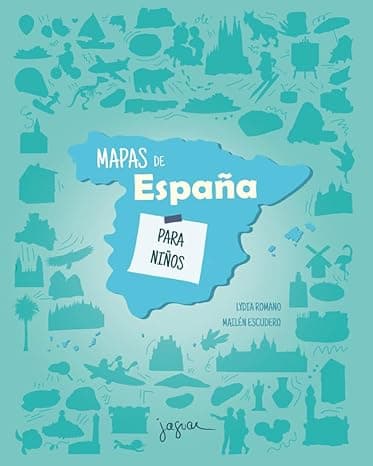 Portada de Mapas de España para niños (2ª Ed.) (JAGUAR ILUSTRADOS)