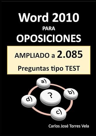 Portada de WORD 2010 para OPOSICIONES: + 1.255 preguntas tipo TEST