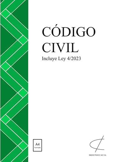 Portada de Código Civil ✅: Formato A4