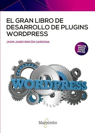 Portada de El gran libro de desarrollo de plugins WordPress