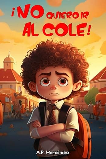 Portada de ¡No quiero ir al cole!: Libro infantil (a partir de 7 años). Martín comienza la escuela