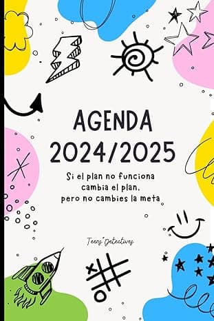 Portada de Moderna agenda escolar curso 2024/2025: ¡Creada por un profe y un psicólogo! (Agendas 2024/2025)