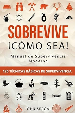 Portada de Sobrevive ¡Cómo Sea! Manual de Supervivencia Moderna. 125 Técnicas Básicas de Supervivencia: Bushcraft para Sobrevivir en Situaciones Límite