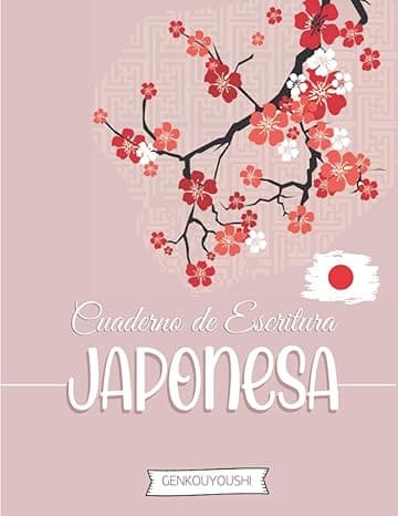 Portada de Cuaderno de Escritura Japonesa - Genkouyoushi: Libreta de Caligrafía con Papel Cuadriculado en blanco para Aprender a Escribir en Japonés (Kanji, ... Principiantes y Entusiastas de Japón