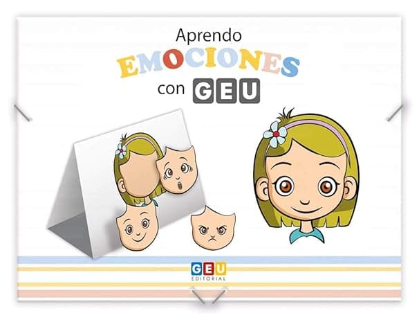 Portada de Aprendo Emociones con Geu | identificar Emociones Sobre La expresión del rostro: Set magnético niños para aprender las emociones (Educación Infantil, TEA y NEE)