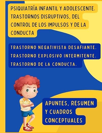 Portada de Psiquiatría infantil y adolescente. Trastornos disruptivos, del control de los impulsos y de la conducta: Negativista Desafiante. Explosivo ... (Trastornos de la infancia y la adolescencia)