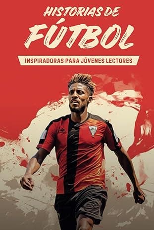 Portada de Historias de fútbol inspiradoras para jóvenes lectores: Relatos de leyendas del fútbol sobre superación y espíritu deportivo para motivarte a lograr lo imposible