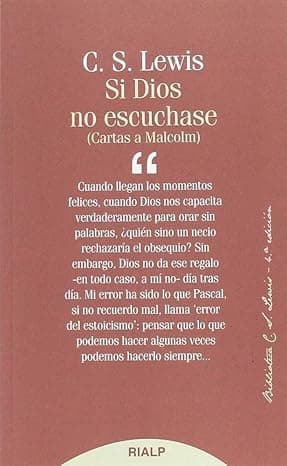 Portada de Si Dios no escuchase: Cartas a Malcom (Bibilioteca C. S. Lewis)