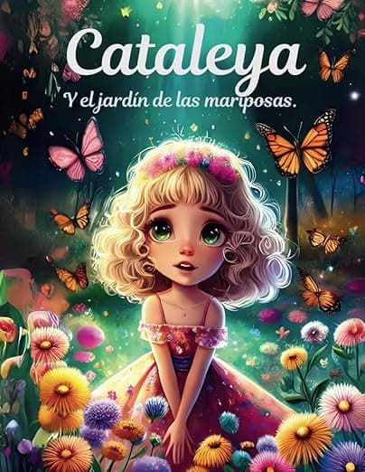 Portada de Cataleya y el jardín de las mariposas: Cuentos en español para niños llenos de magia y aventura