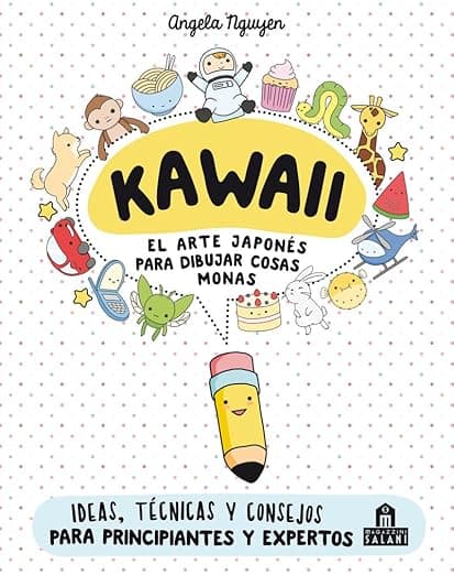 Portada de Kawaii. El arte japonés de para dibujar cosas monas: Ideas, técnicas y consejos para principiantes y expertos (LIBROS MAGAZZINI SALANI)