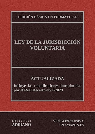 Portada de Ley de la Jurisdicción Voluntaria: Edición básica en formato A4