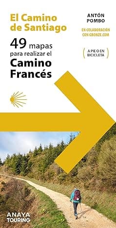 Portada de 49 Mapas para realizar el Camino de Santiago. Camino Francés (desplegables) (Mapa Touring)