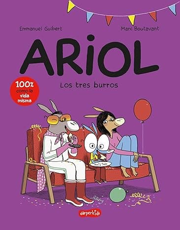 Portada de ARIOL 8. Los tres burros (HarperKids)