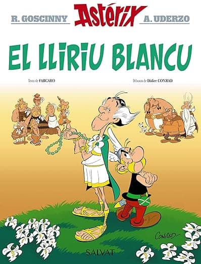 Portada de El Lliriu Blancu: Asturiano (Astérix nº 40)