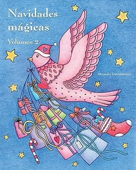 Portada de Navidades mágicas - Volumen 2: Libro navideño de colorear para la relajación y la meditación.