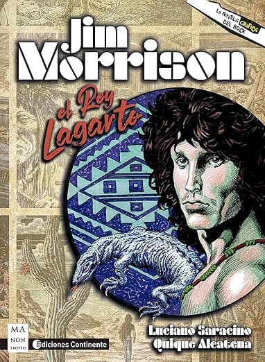 Portada de Jim Morrison. El Rey Lagarto (La novela gráfica del Rock)